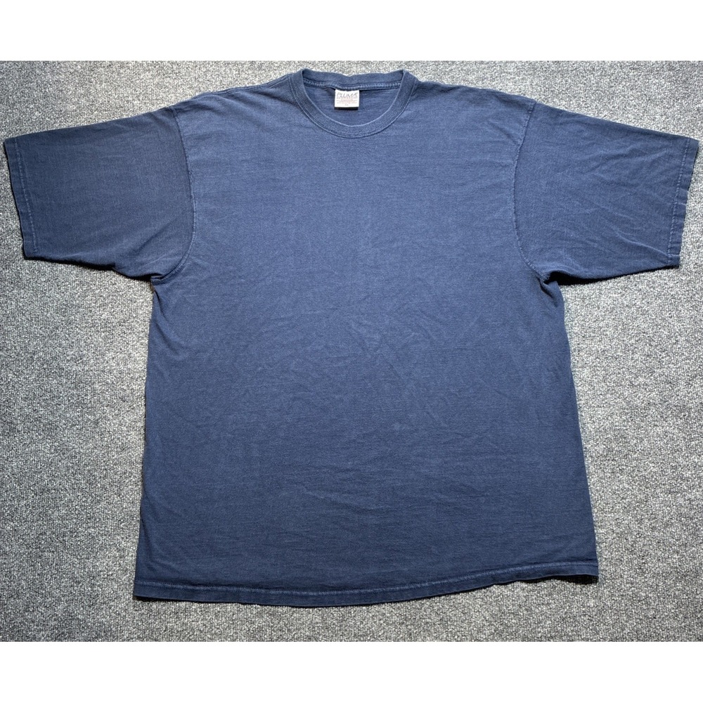 Vintage PLUMA Men's Size XXL Navy Blue Shirt Made In USA Heavyweight Baggy Big